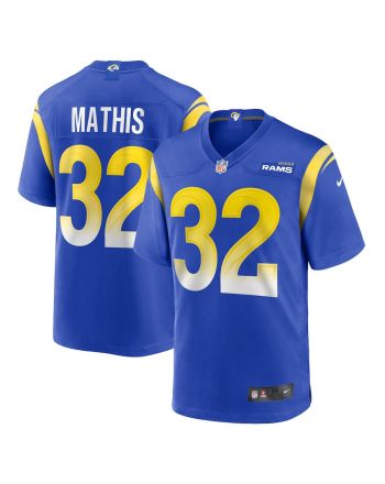 Ochaun Mathis 32 Los Angeles Rams Game Men Jersey - Royal