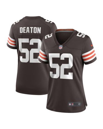 Dawson Deaton Cleveland Browns Women's Game Player Jersey - Brown