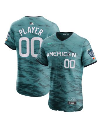 American League 2023 MLB All-Star Game Vapor Elite Jersey Custom 00 - Teal