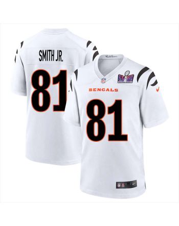 Irv Smith Jr. 81 Cincinnati Bengals Super Bowl LVIII Men Away Limited Jersey - White