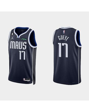 Dallas Mavericks 17 Mouhamadou Gueye 2022-23 Statement Edition Navy Men Jersey