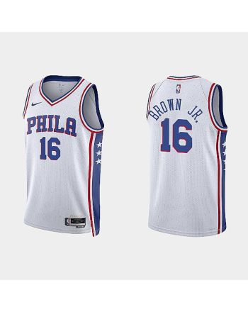 Philadelphia 76ers Charlie Brown Jr. 16 2022-23 Association Edition White Men Jersey Swingman