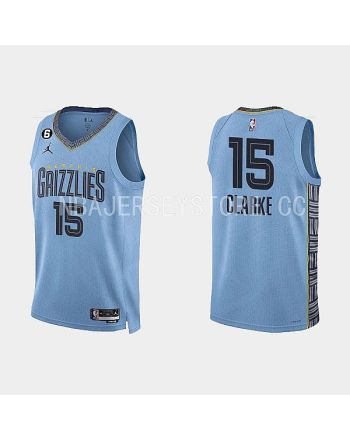 Memphis Grizzlies 15 Brandon Clarke 2022-23 Statement Edition Light Blue Men Jersey