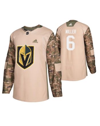 Men Men Vegas Golden Knights Colin Miller 6 Camo Veterans Day Practice Jersey Jersey