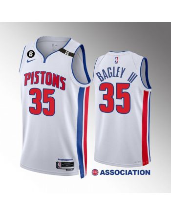 Marvin Bagley III 35 Detroit Pistons White Association Edition Jersey 2022-23 Swingman