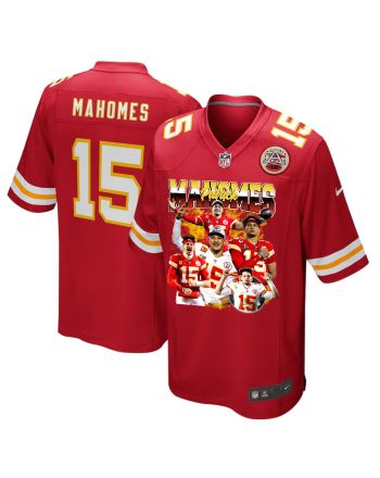 Patrick Mahomes 15 Kansas City Chiefs Arm of Gold Game Jersey - Men, Red