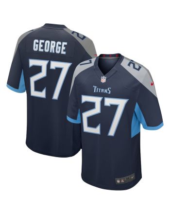 Eddie George 27 Tennessee Titans Men Game Retired Jersey - Navy