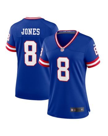 Daniel Jones 8 New York Giants Women Classic Game Jersey - Royal