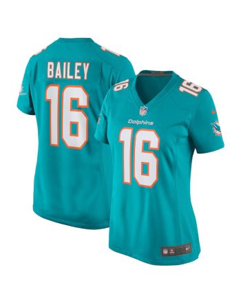 Jake Bailey 16 Miami Dolphins Women Game Jersey - Aqua