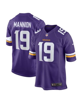 Sean Mannion 19 Minnesota Vikings Game Men Jersey - Purple