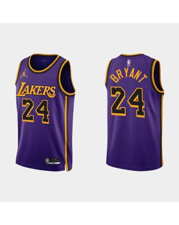 Los Angeles Lakers 24 Kobe Bryant 2022-23 Statement Edition Purple Men Jersey