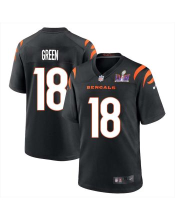 A. J. Green 18 Cincinnati Bengals Super Bowl LVIII Men Home Limited Jersey - Black