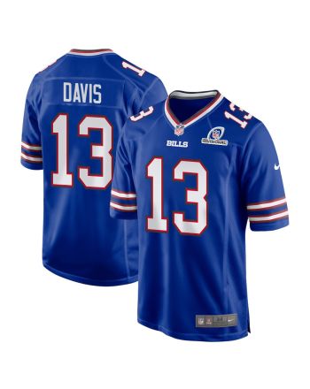 Gabe Davis 13 Buffalo Bills 2024 Divisional Patch Game Men Jersey - Royal