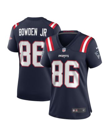 Lynn Bowden Jr. 86 New England Patriots Game Women Jersey - Navy