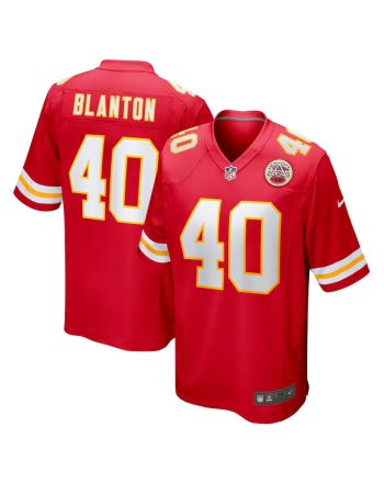 Kendall Blanton 40 Kansas City Chiefs Home Game Player Jersey - Red