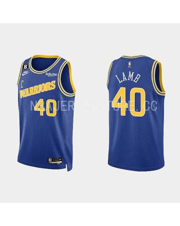 Golden State Warriors 40 Anthony Lamb 2022-23 Classic Edition Royal Men Jersey