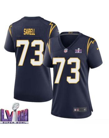 Foster Sarell 73 Los Angeles Chargers Super Bowl LVIII Women Alternate Game Jersey - Navy