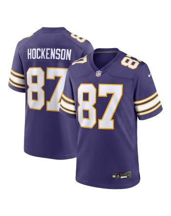 T.J. Hockenson 87 Minnesota Vikings Classic Game Men Jersey - Purple