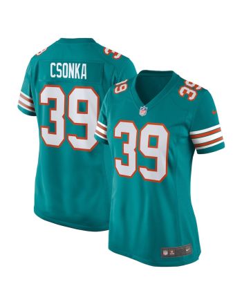 Larry Csonka 39 Miami Dolphins Women Retired Jersey - Aqua