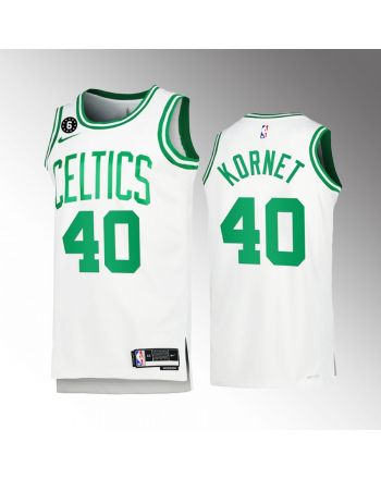 Boston Celtics Luke Kornet 40 2022-23 Association Edition White Jersey Honor Russell