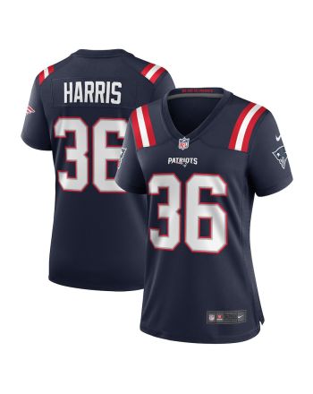 Kevin Harris 36 New England Patriots Women Game Jersey - Navy