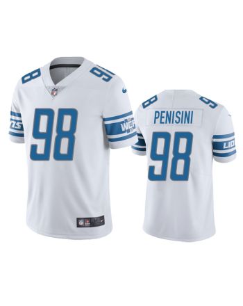 John Penisini 98 Detroit Lions White Vapor Limited Jersey