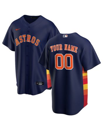 Houston Astros Alternate Custom Men Jersey - Navy