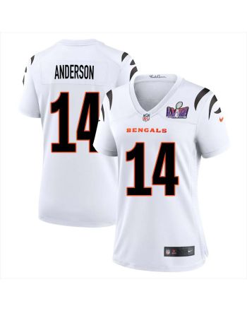 Ken Anderson 14 Cincinnati Bengals Super Bowl LVIII Women Away Limited Jersey - White