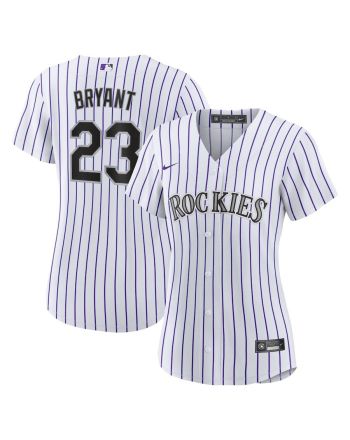 Kris Bryant 23 Colorado Rockies Women's Player Jersey - White/Purple