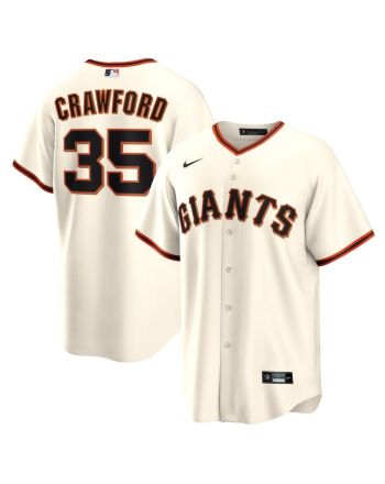 Brandon Crawford 35 San Francisco Giants Home Player Name Jersey - Cream