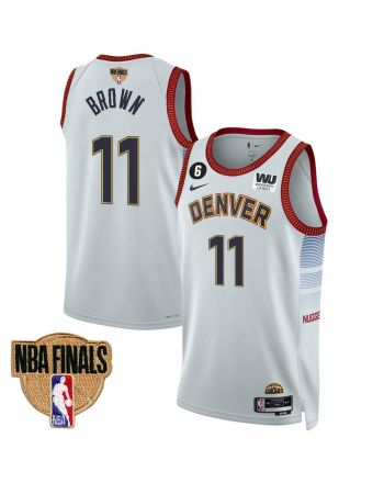 Bruce Brown 11 Denver Nuggets Final Champions 2023 Swingman YOUTH Jersey - White