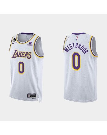 Los Angeles Lakers Russell Westbrook 0 2022-23 Association Edition White Men Jersey Swingman