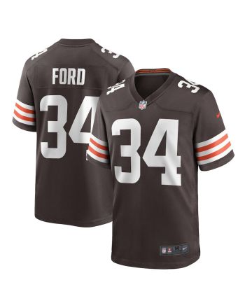 Mike Ford 34 Cleveland Browns Game Player Men Jersey - Brown