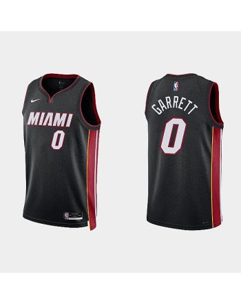 Miami Heat 0 Marcus Garrett 2022-23 Icon Edition Black Men Jersey