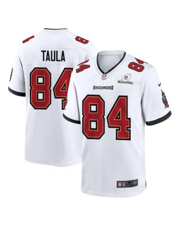 Tanner Taula 84 Tampa Bay Buccaneers 2024 Divisional Patch Game Men Jersey - White