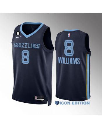 Ziaire Williams 8 Memphis Grizzlies Navy Jersey 2022-23 Icon Edition Swingman