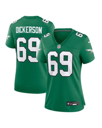 Landon Dickerson 69 Philadelphia Eagles Women Alternate Game Jersey - Kelly Green