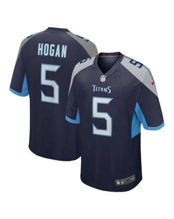 Kevin Hogan 5 Tennessee Titans Home Game Player Jersey - Navy