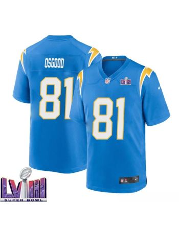 Kassim Osgood 81 Los Angeles Chargers Super Bowl LVIII Men Home Game Jersey - Powder Blue