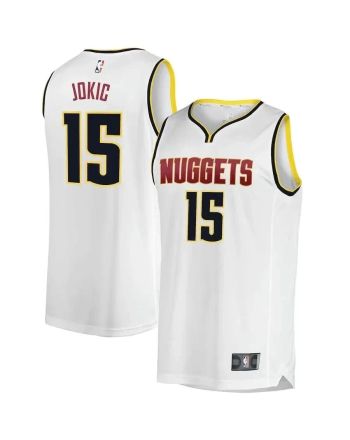 Nikola Jokic Denver Nuggets Fast Break Player Jersey - Association Edition - White