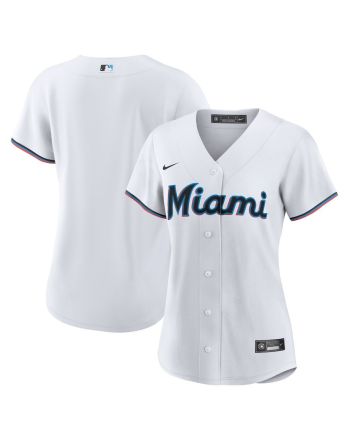 Miami Marlins Women's Home Blank Jersey - White