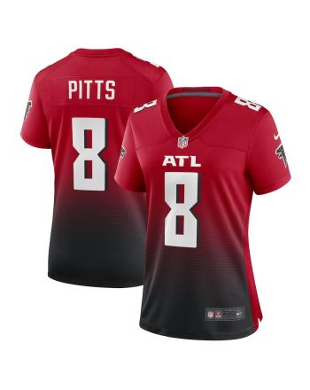 Kyle Pitts 8 Atlanta Falcons Women's Alternate Game Jersey - Red