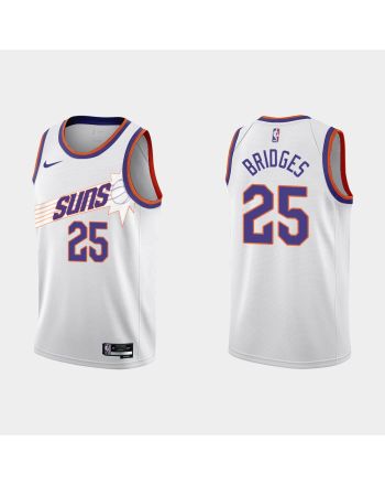 Phoenix Suns 25 Mikal Bridges 2022-23 City Edition White Men Jersey