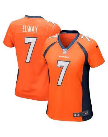 John Elway 7 Denver Broncos Women Game Retired Jersey - Orange