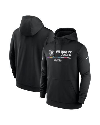 Las Vegas Raiders 2022 NFL Crucial Catch Therma Performance Pullover Hoodie - Black