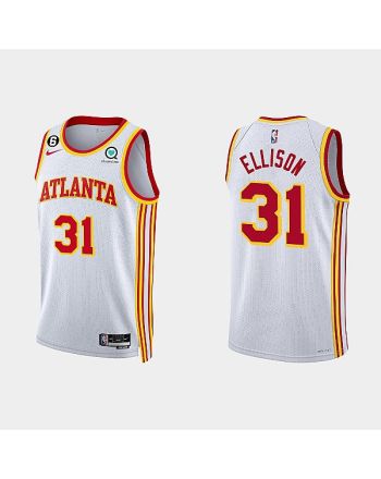 Atlanta Hawks Malik Ellison 31 2022-23 Association Edition White Men Jersey Swingman