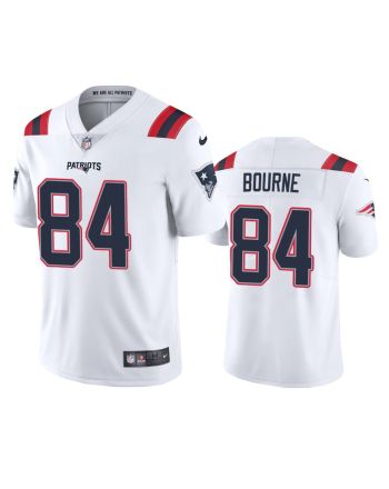 Kendrick Bourne 84 New England Patriots White Vapor Limited Jersey