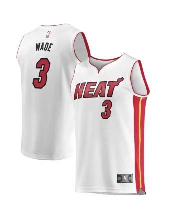 Dwyane Wade Miami Heat Fast Break Home Jersey White - Association Edition