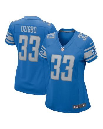 Devine Ozigbo 33 Detroit Lions Women Game Jersey - Blue