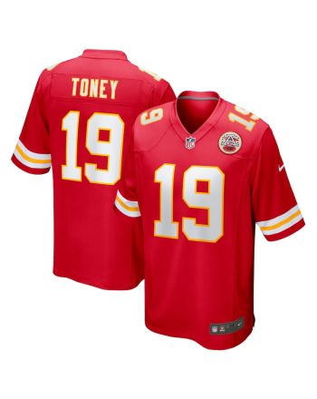 Kadarius Toney 19 Kansas City Chiefs Game Men Jersey - Red